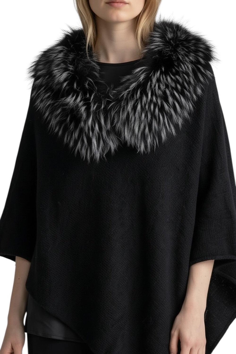Le îls black poncho jacket