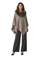 Le îls beige poncho jacket