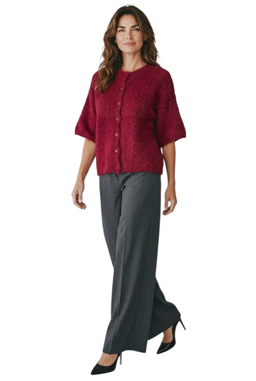 Le îls wine cardigan