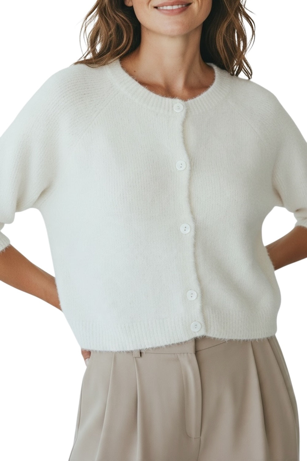 Le îls white cardigan