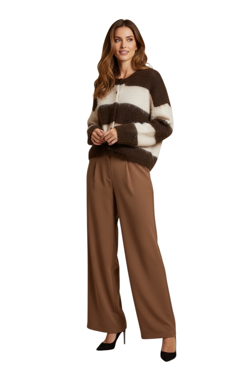 Le îls butter chocolate cardigan
