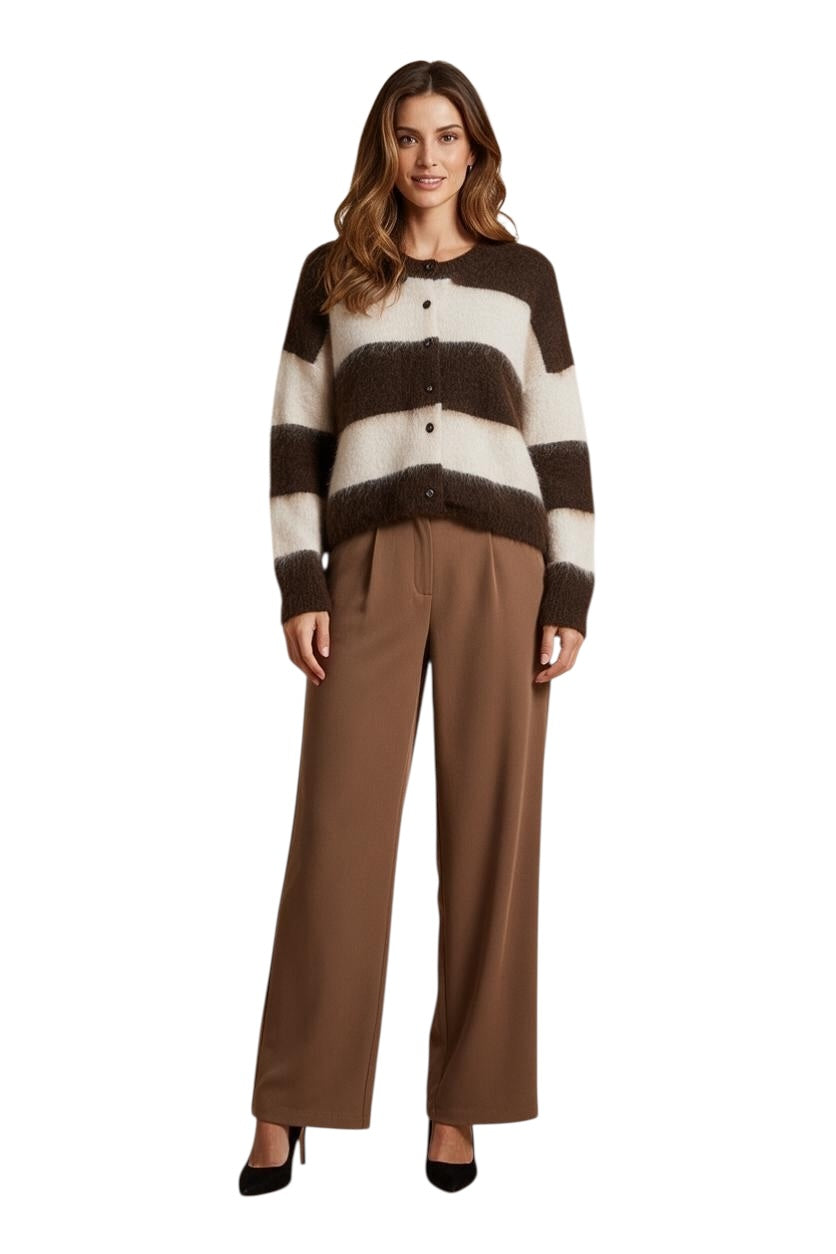 Le îls butter chocolate cardigan