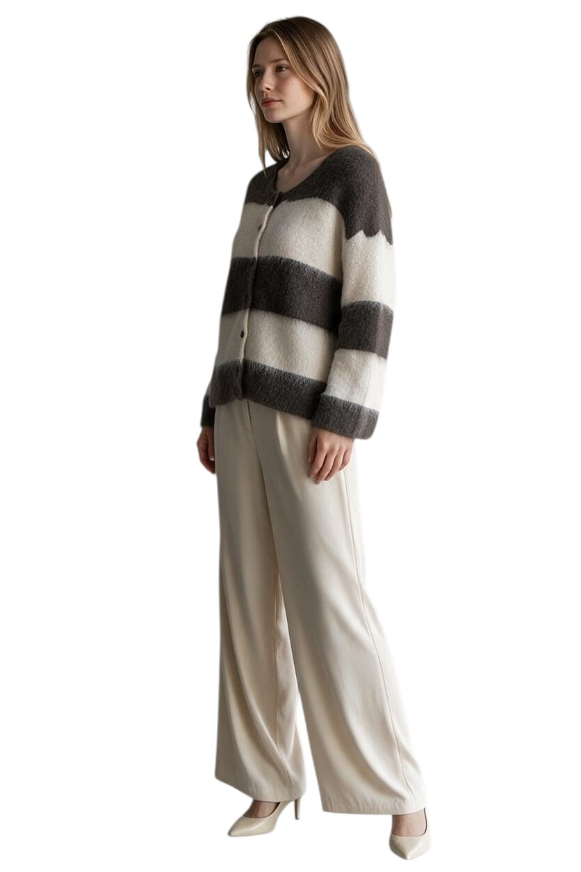 Le îls butter brown cardigan