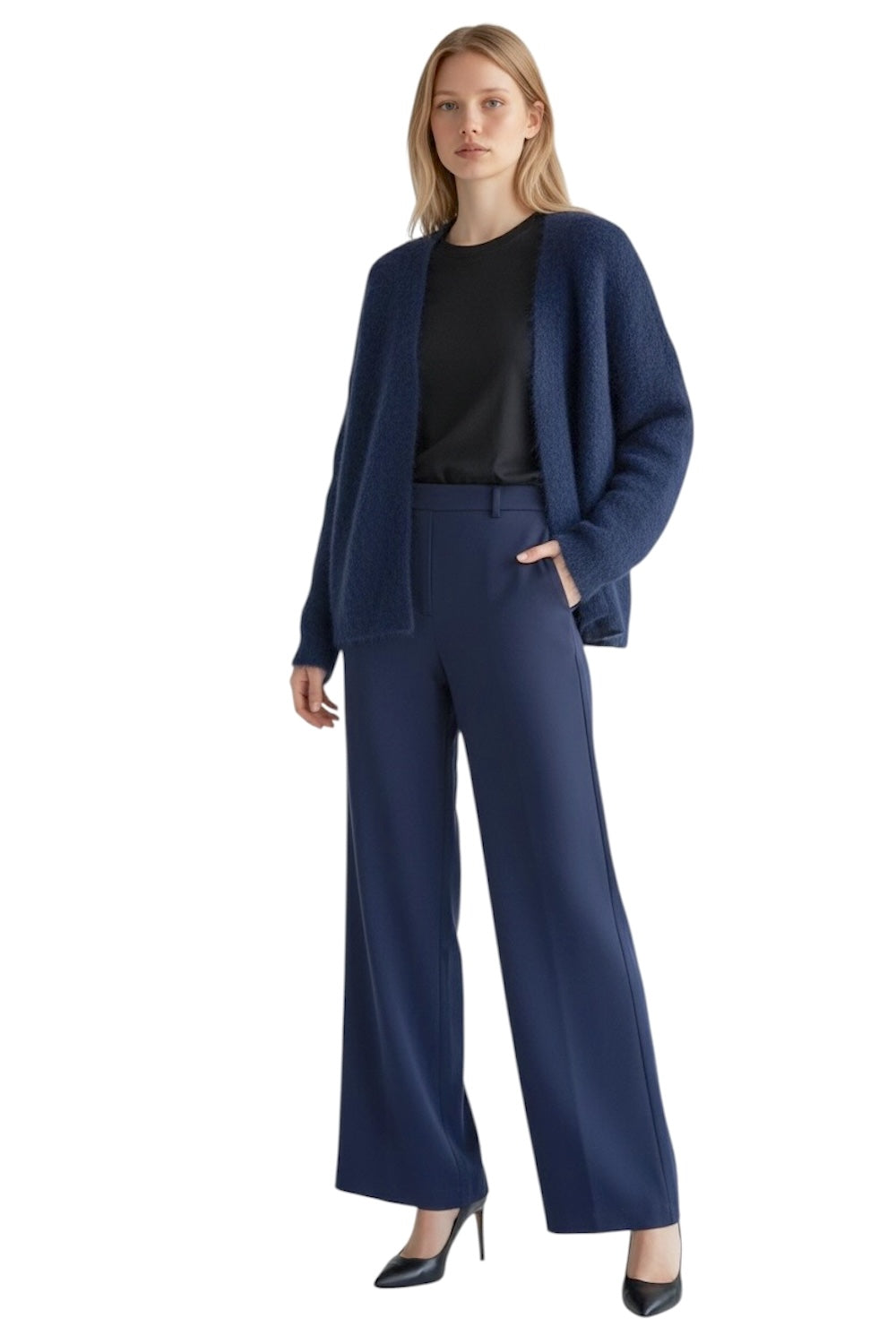 Le îls blue cardigan
