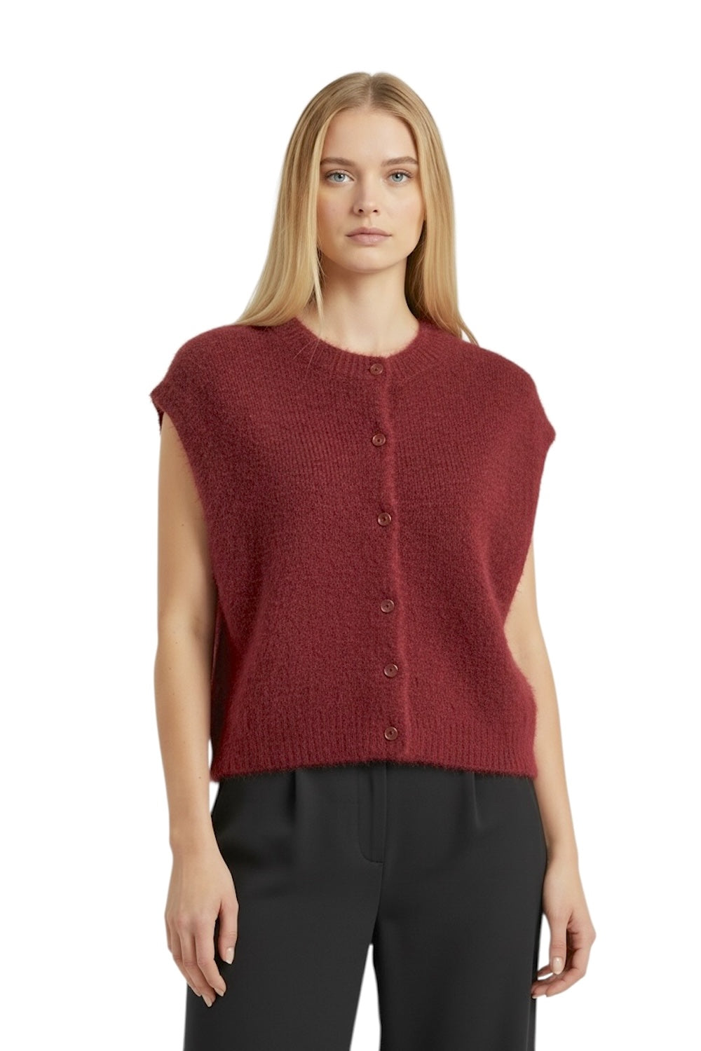 Le îls wine red vest
