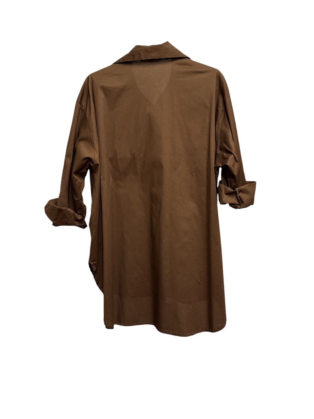 Le îls camicia marrone