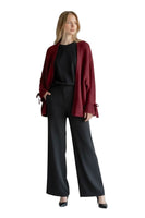 Le îls wine red cardigan
