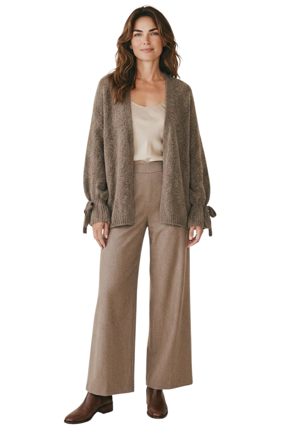 Le îls taupe cardigan
