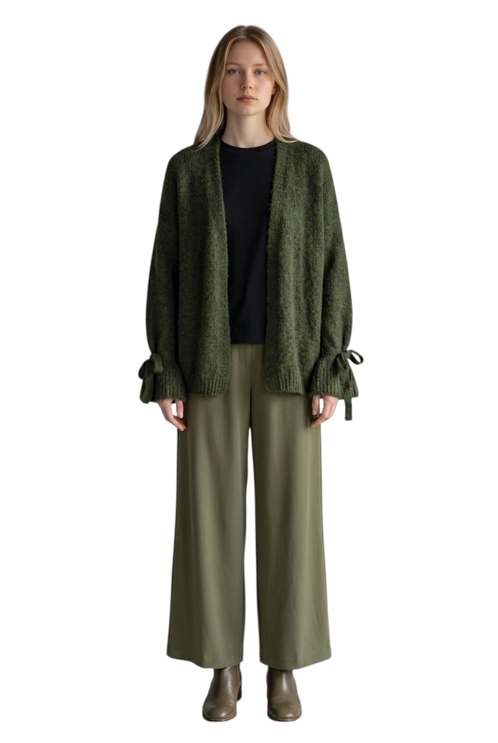 Le îls green cardigan
