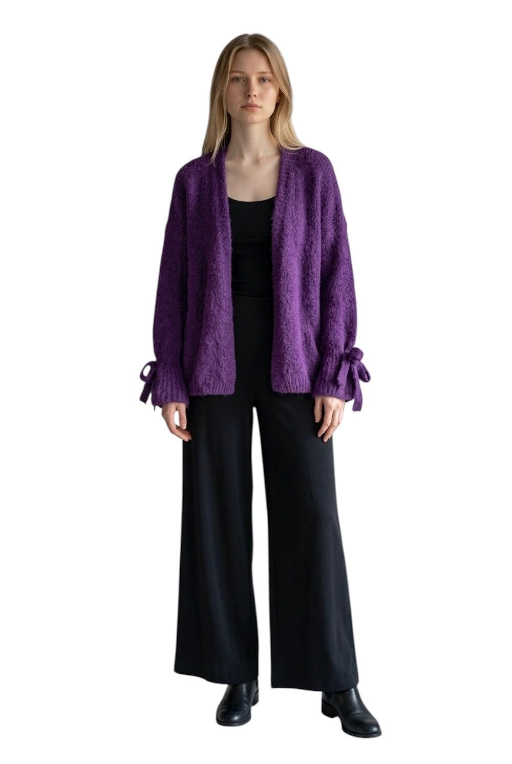 Le îls purple cardigan