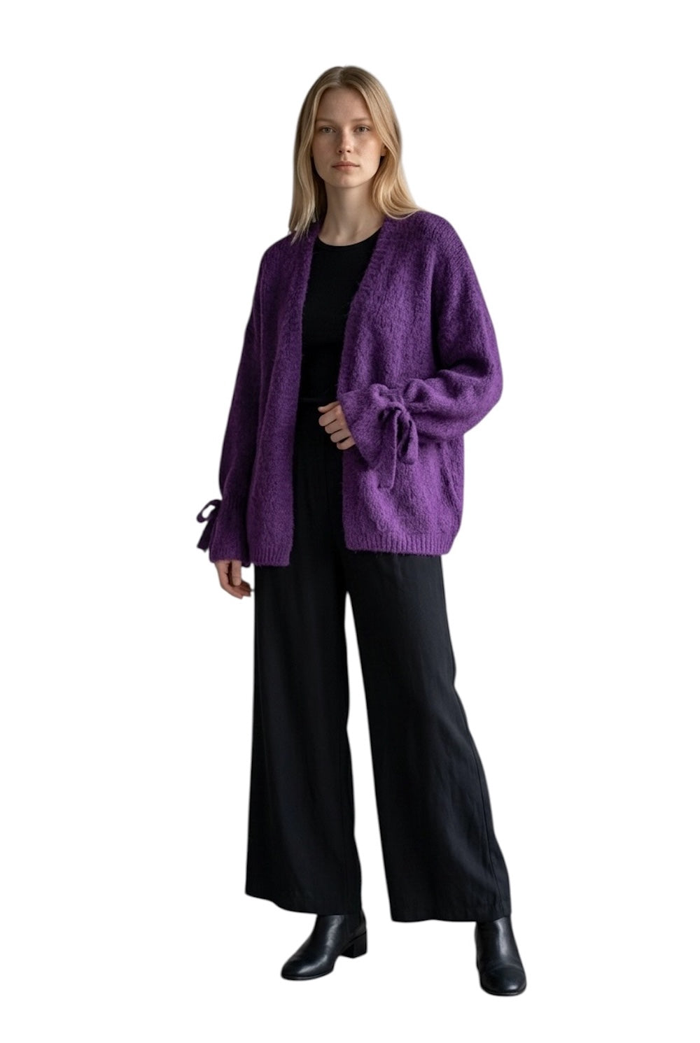 Le îls purple cardigan