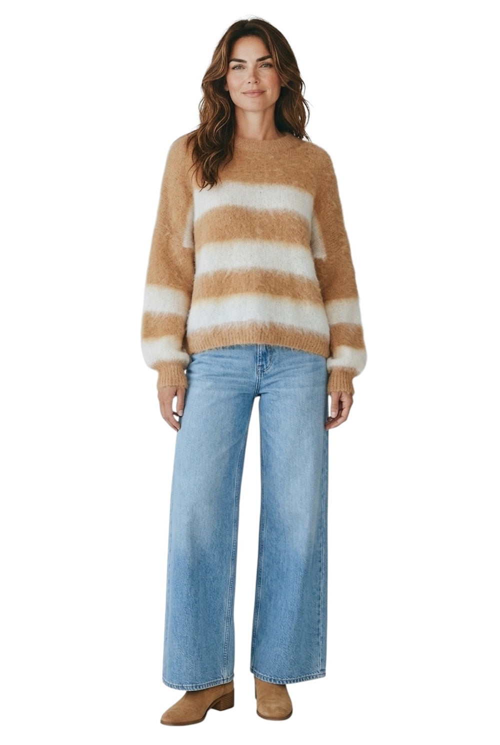 Le îls camel cream pullover