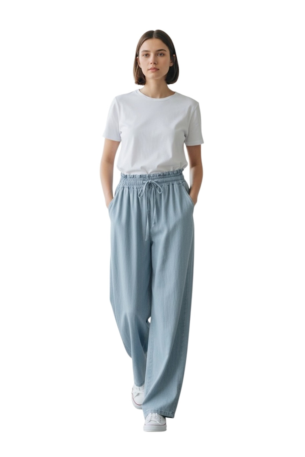 Le îls pantaloni azzurri