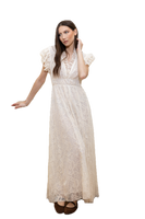 Saiph white flower dress
