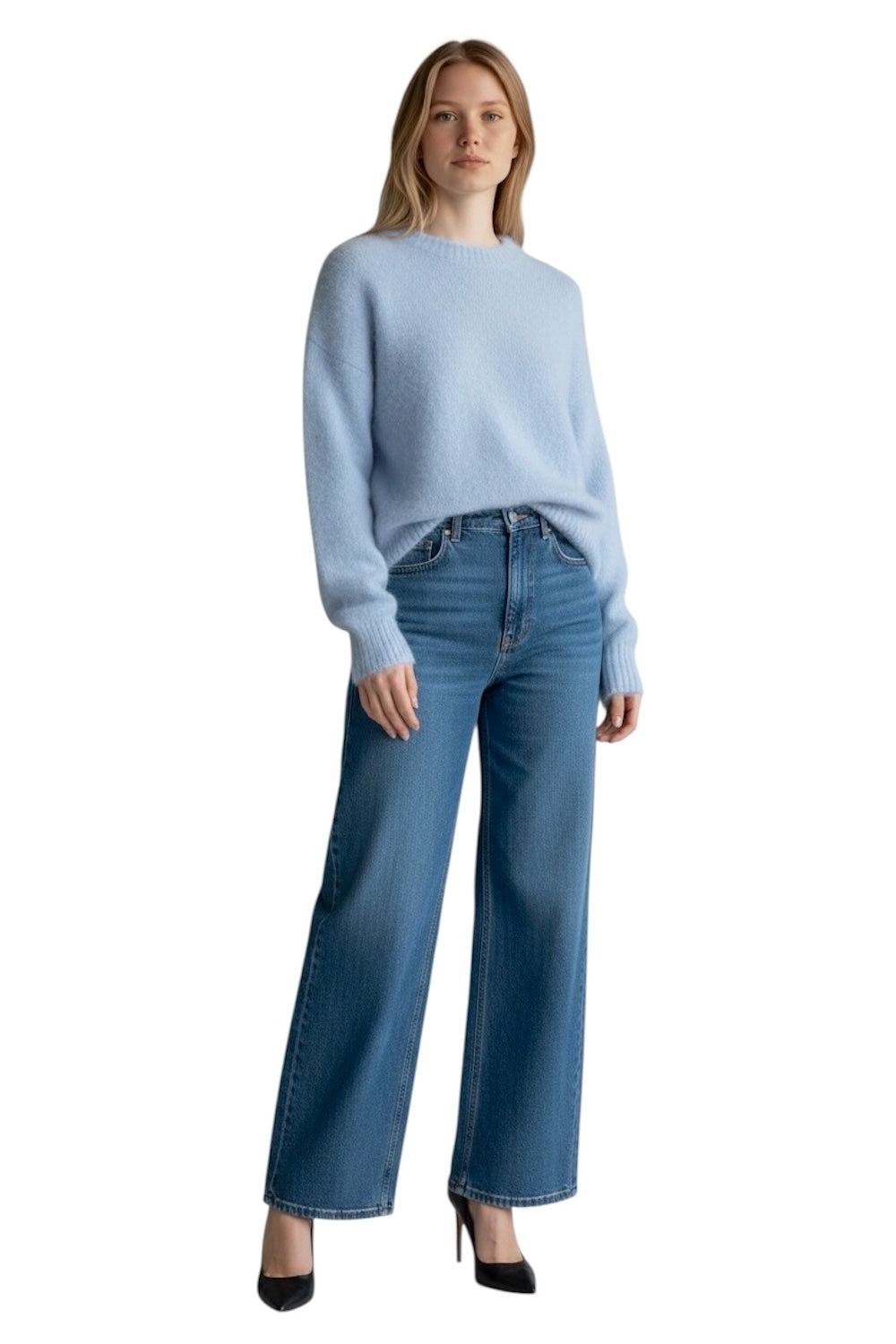 Le îls light blue pullover