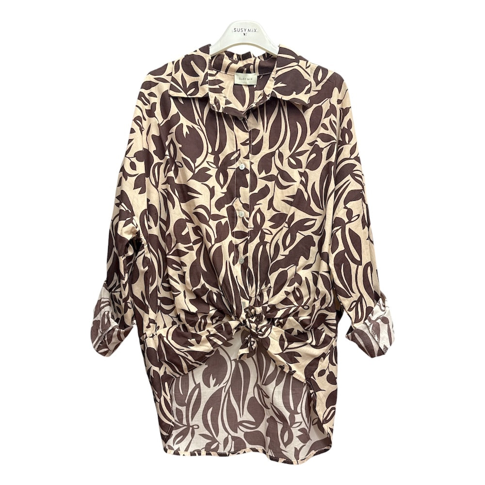 Susy Mix brown shirt