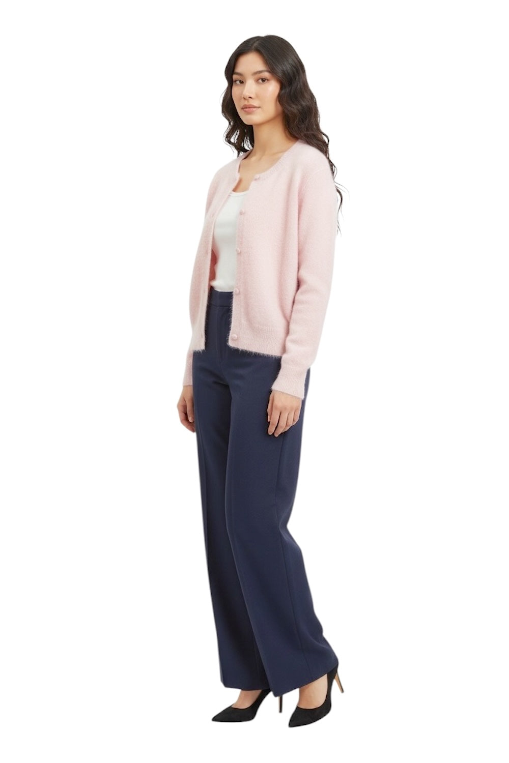 Le îls light pink cardigan