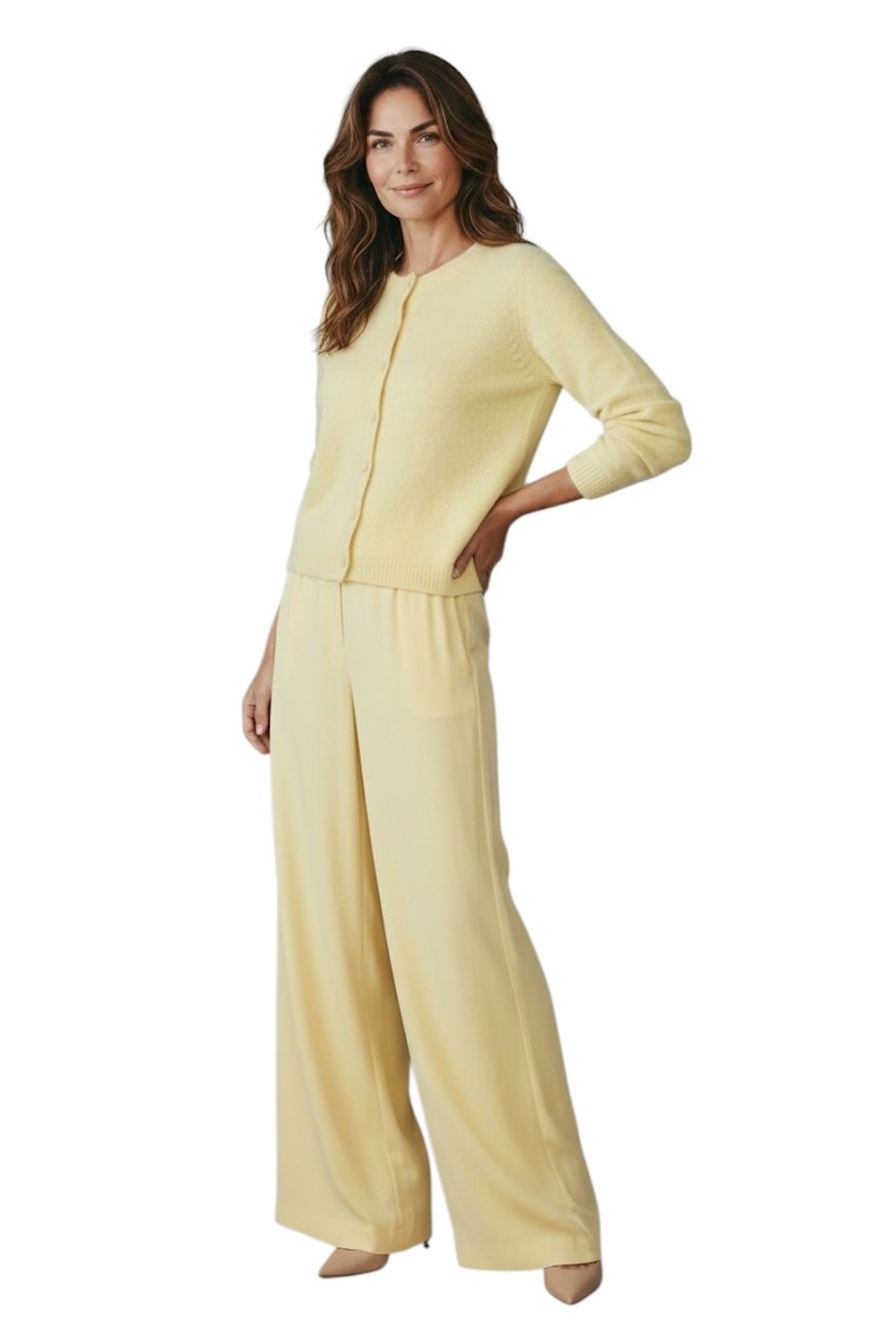 Le îls yellow cardigan