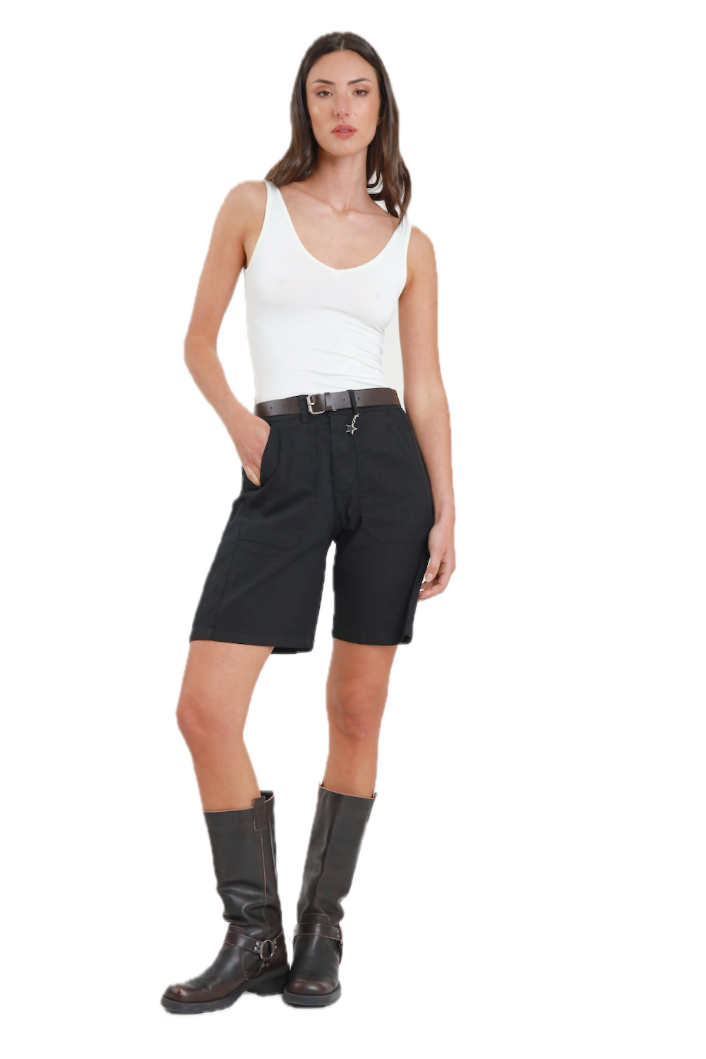 Susy Mix black bermuda