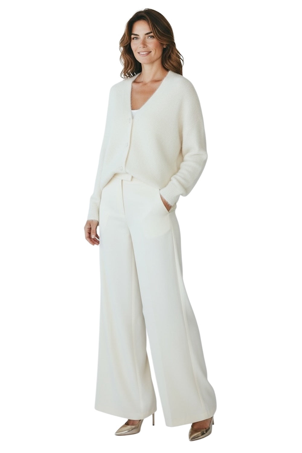 Le îls cream cardigan