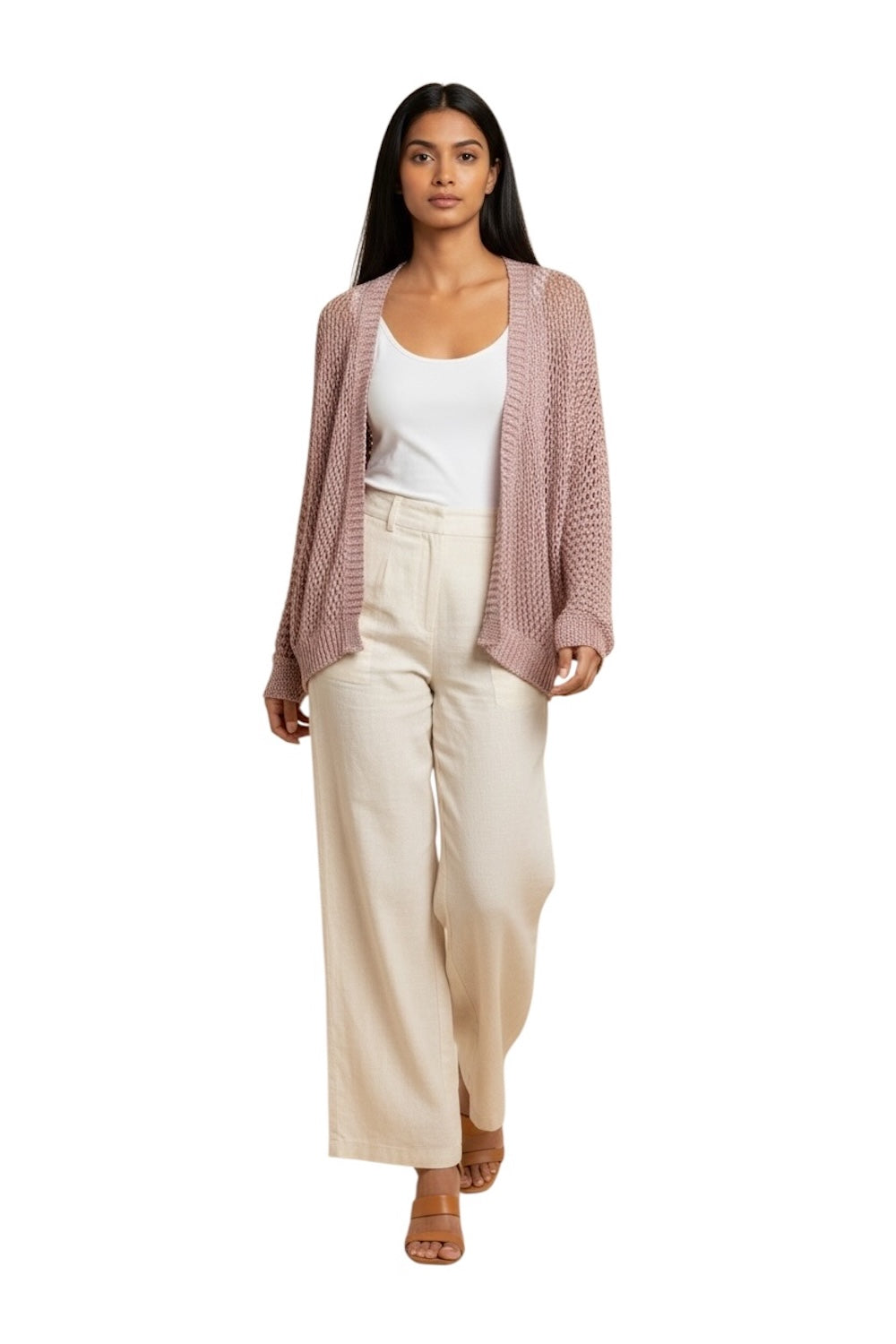 Le îls pink cardigan