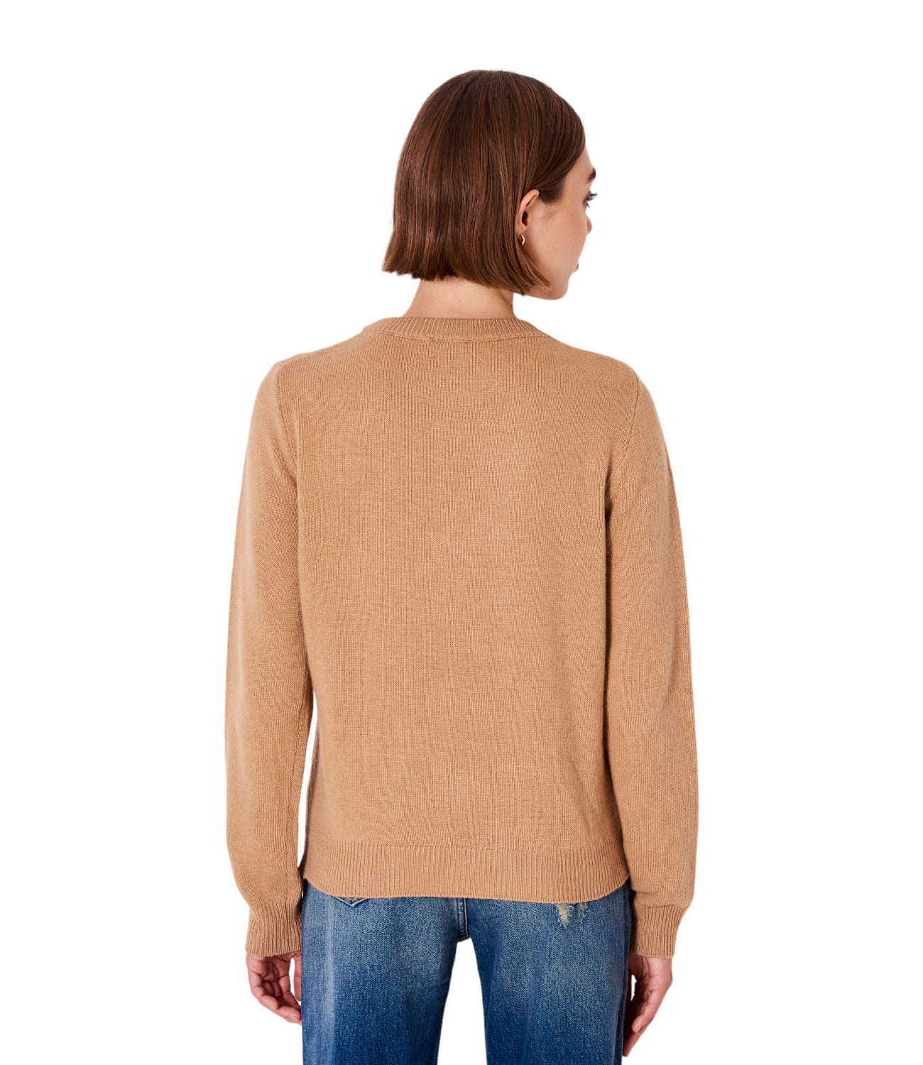 Vicolo camel embroidered pullover