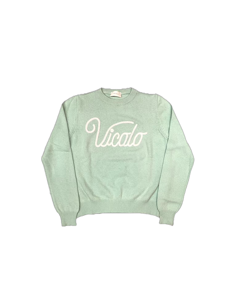 Vicolo emerald embroidered pullover