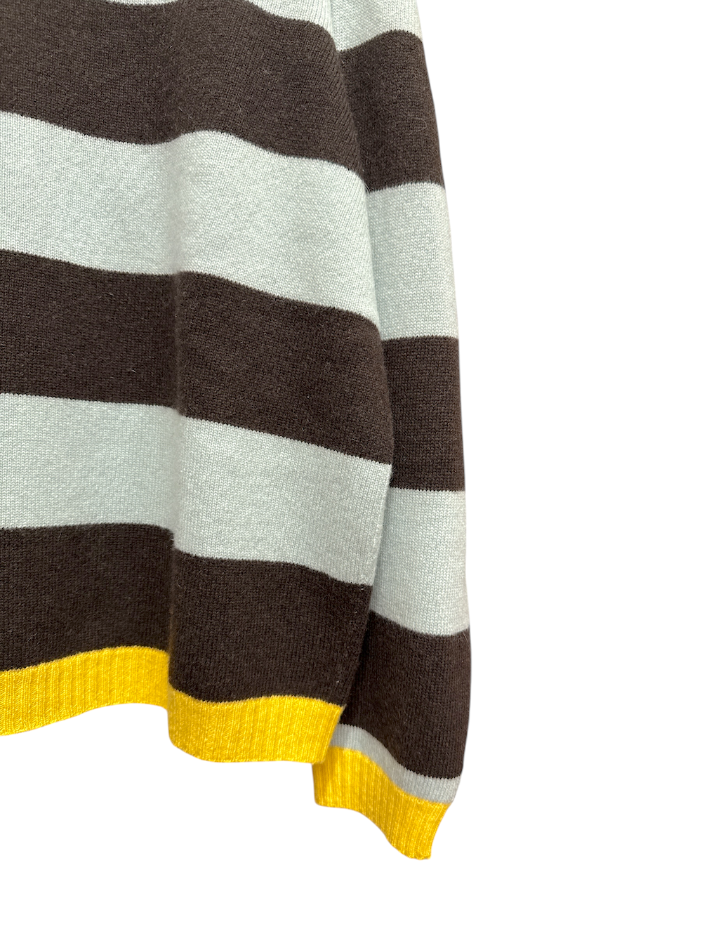 Vicolo brown light blue line pullover