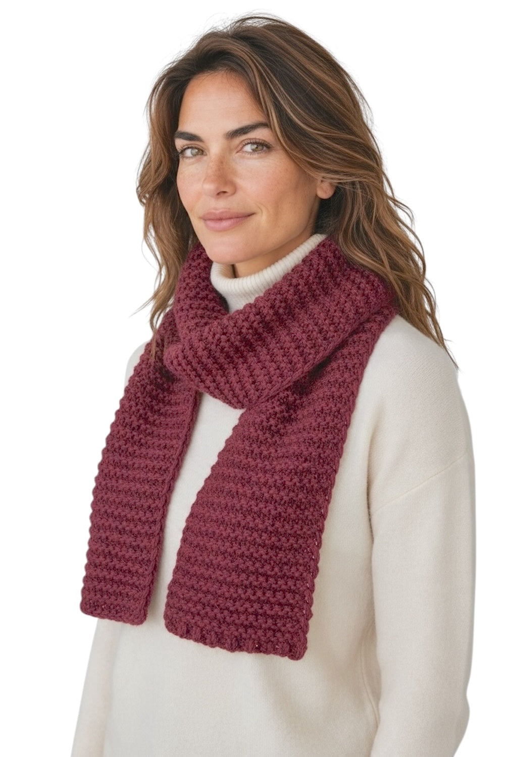 Maryley bordeaux scarf
