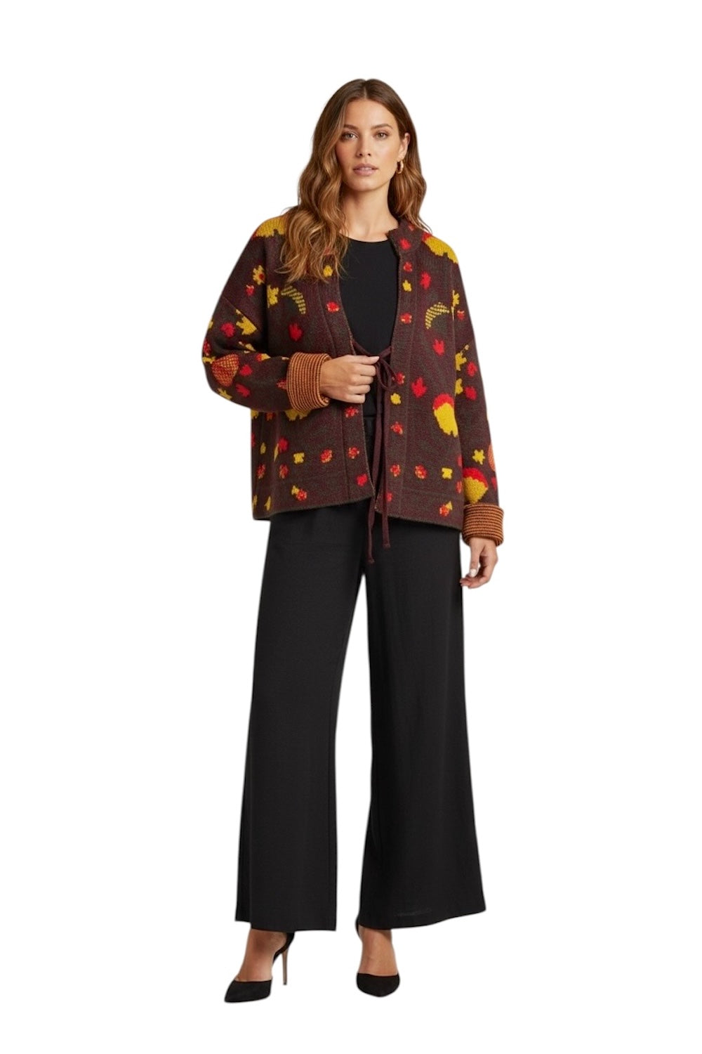Vicolo bordeaux cardigan