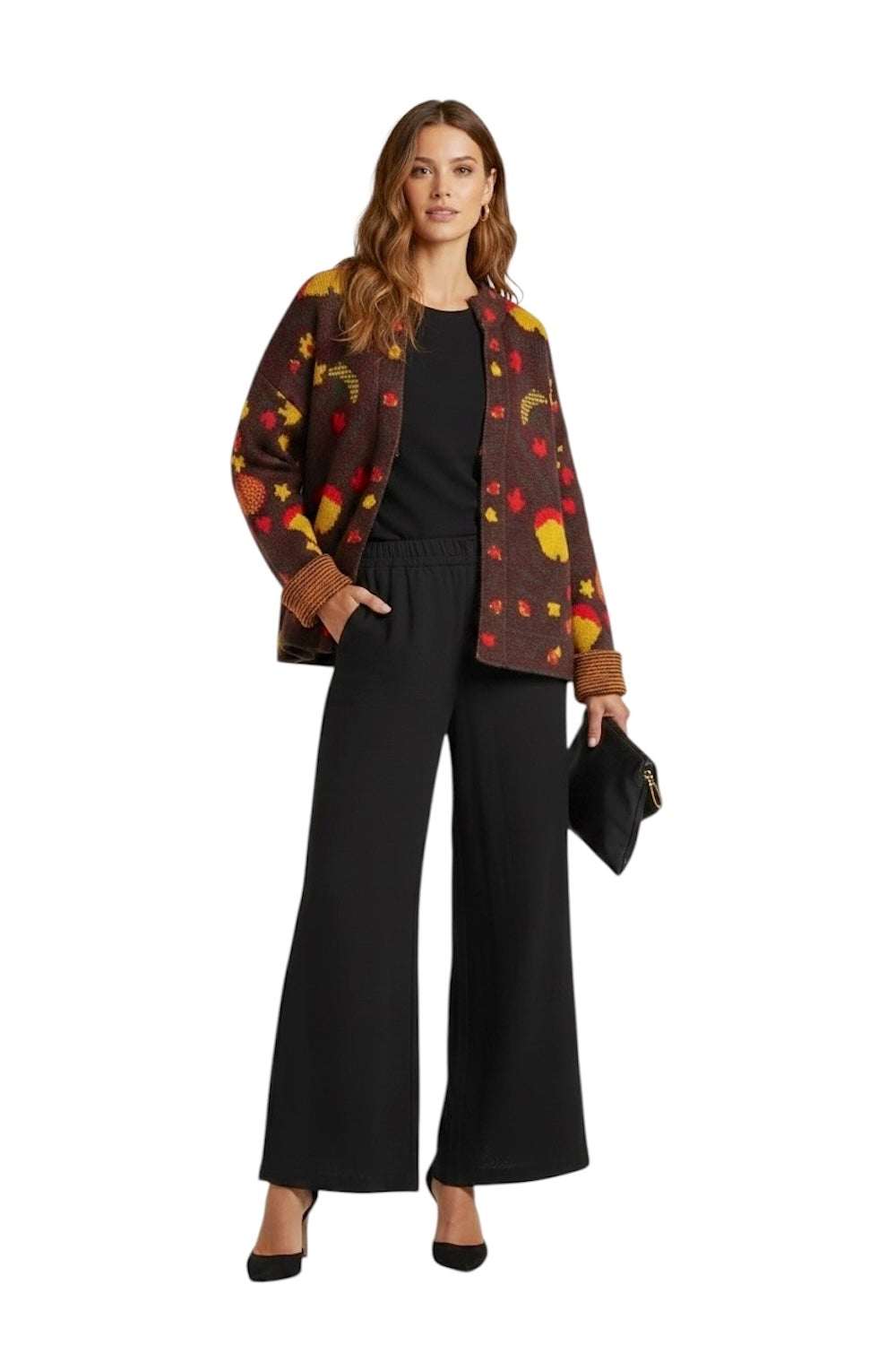 Vicolo bordeaux cardigan