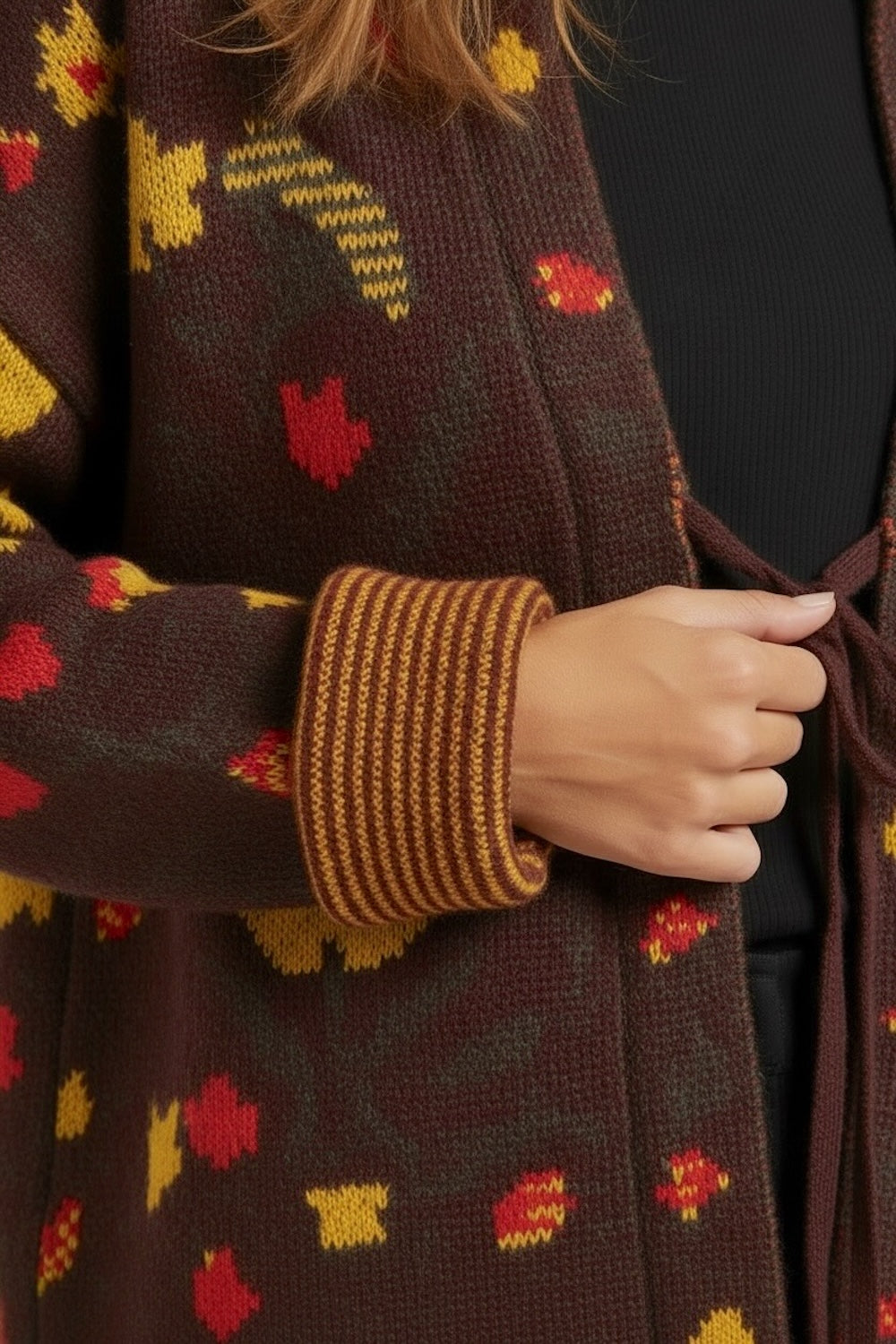 Vicolo bordeaux cardigan
