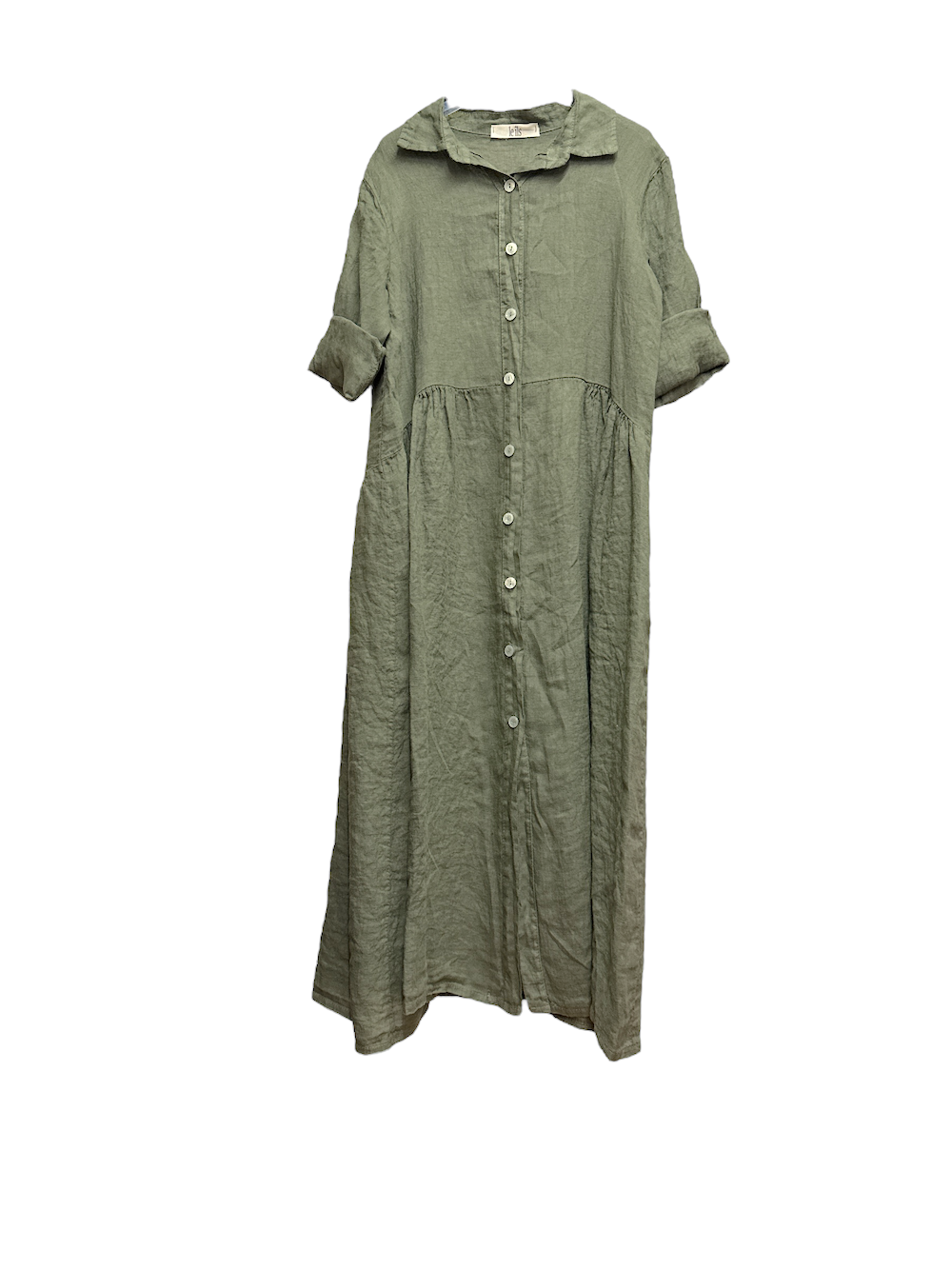 Le îls green chemisier dress