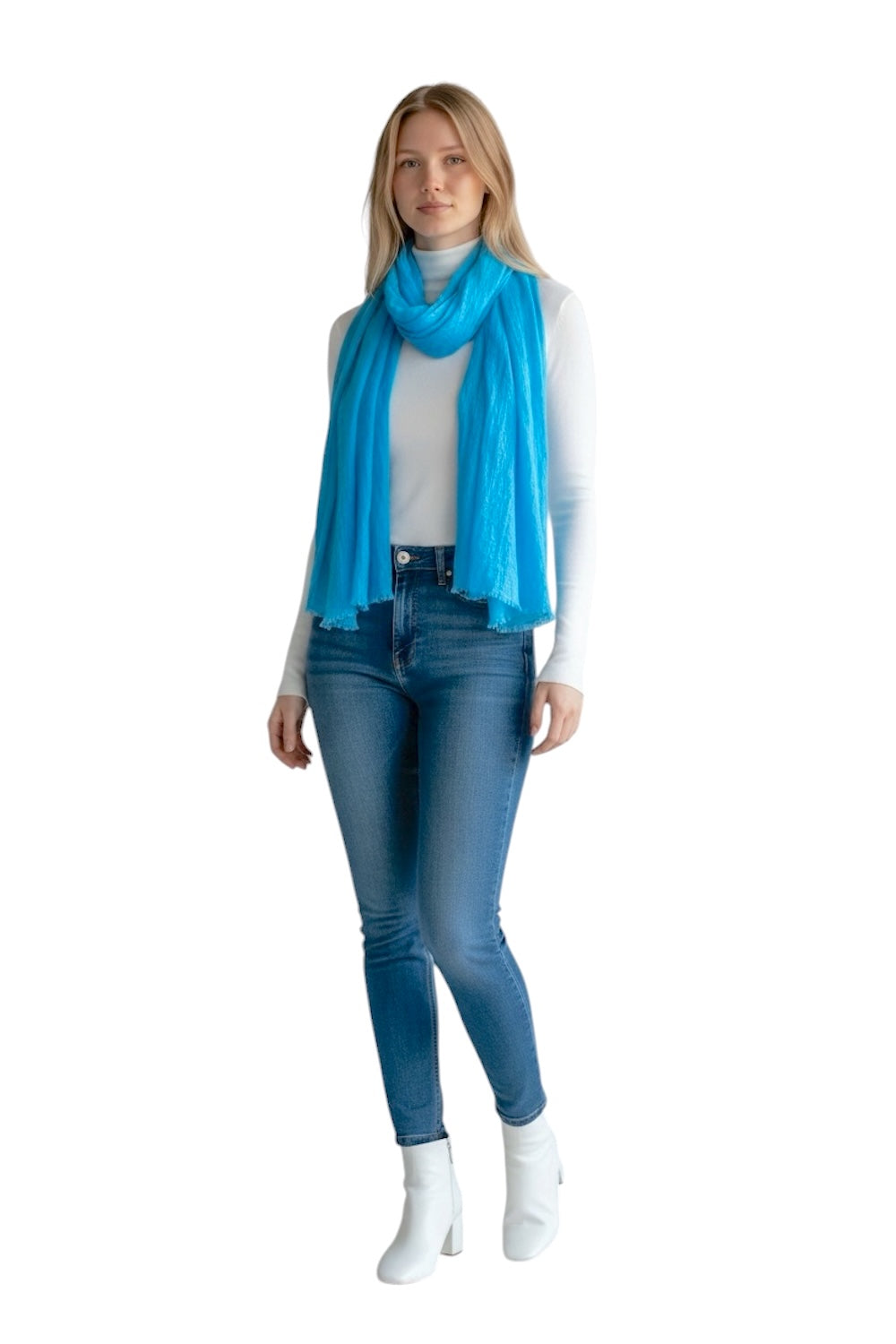 Susy Star turquoise scarf