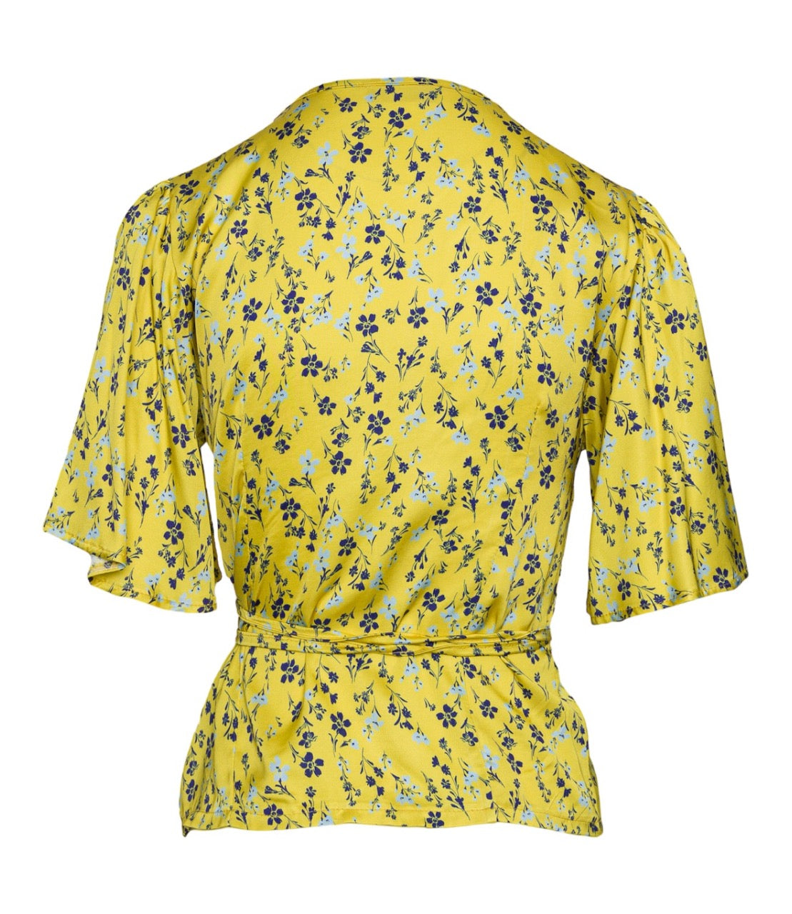 Saiph floral yellow print shirt