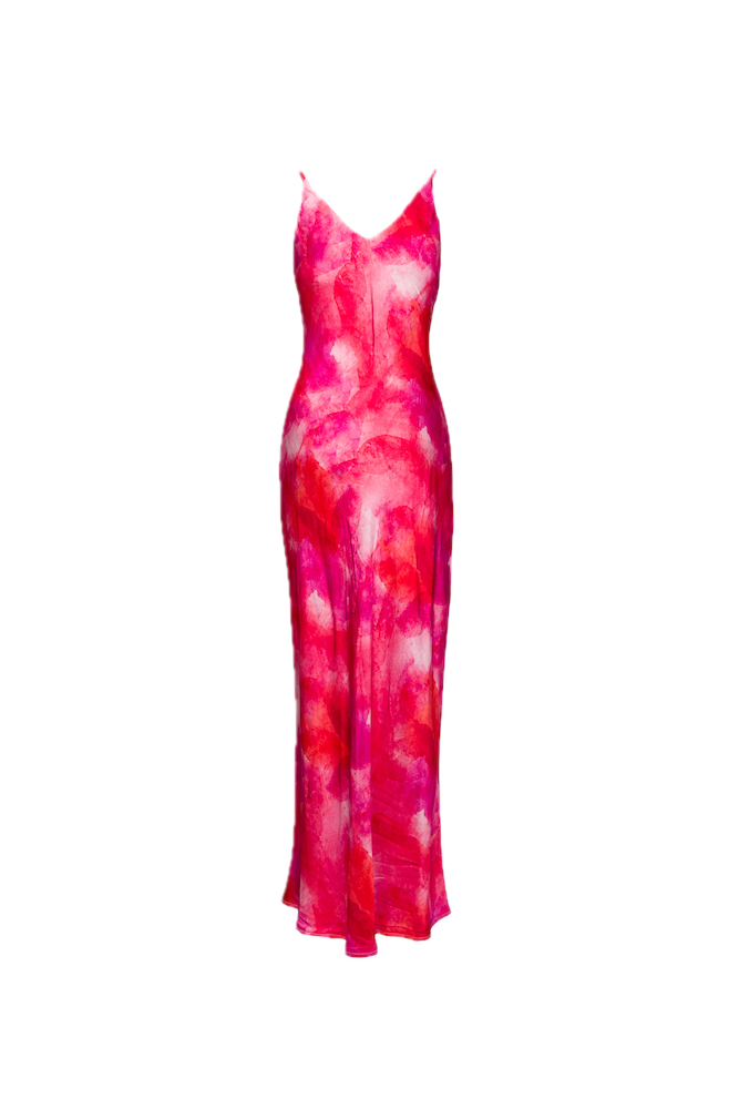 Saiph fucsia print dress