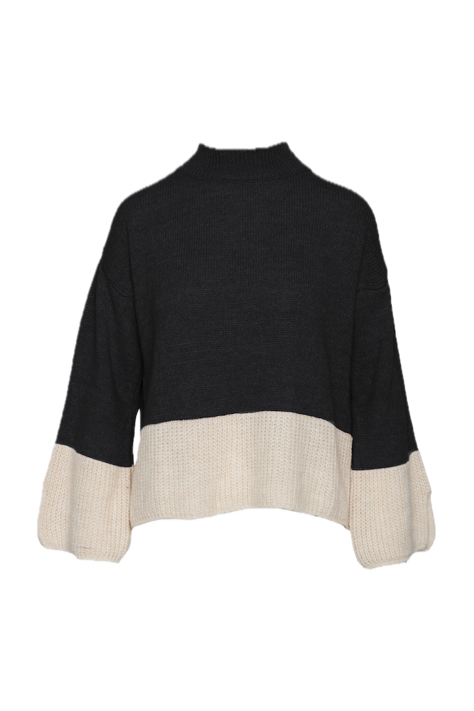 Saiph black cream pullover