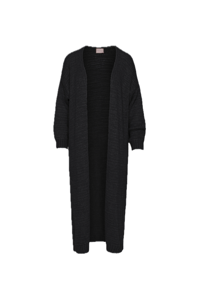 Saiph black long cardigan