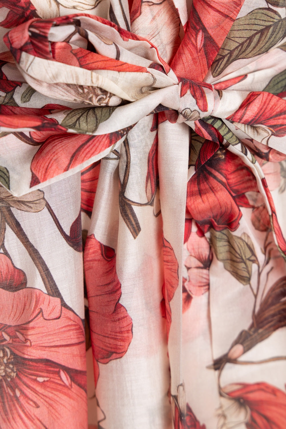 Saiph red kimono shirt