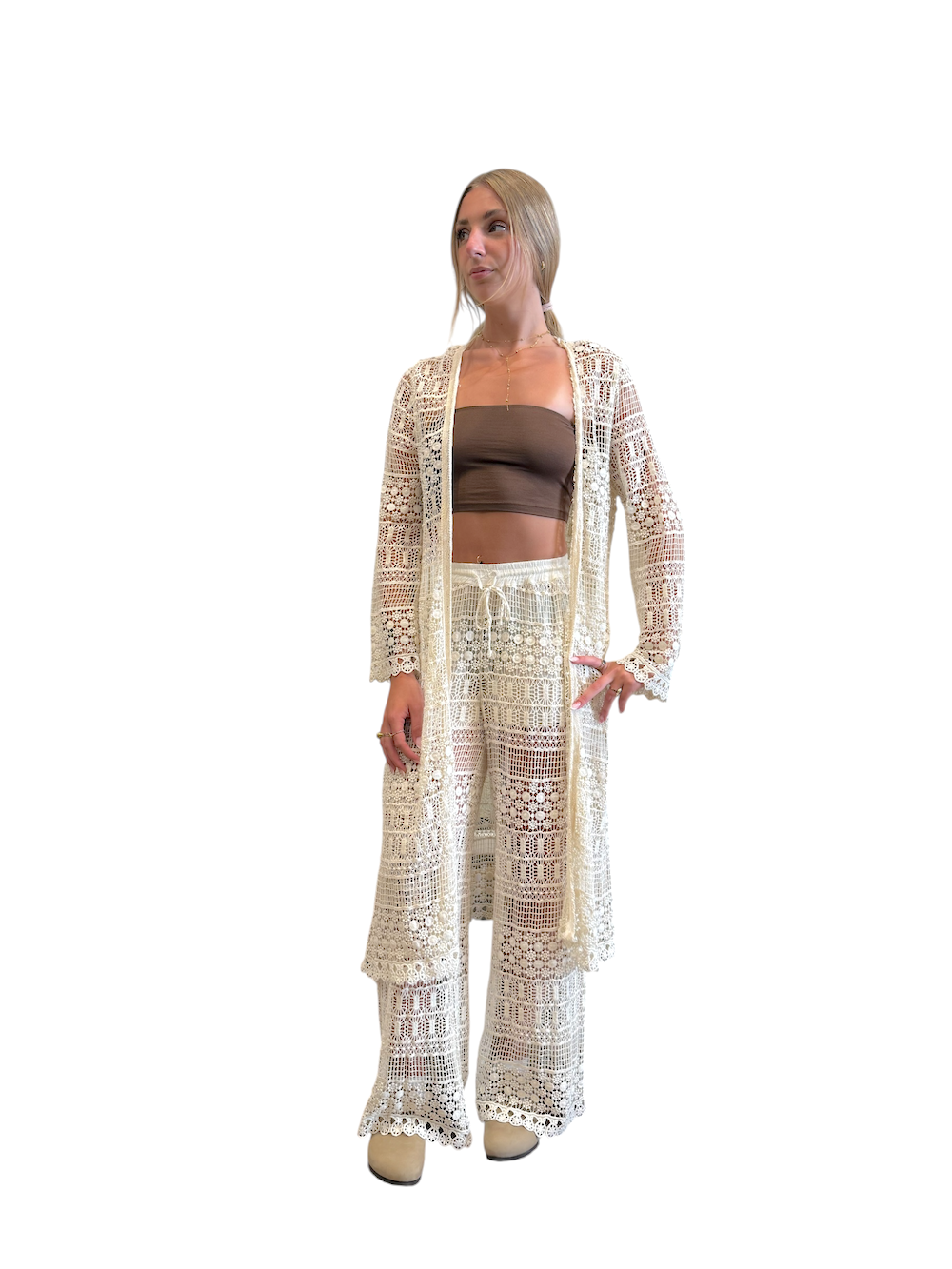 Saiph cream cardigan