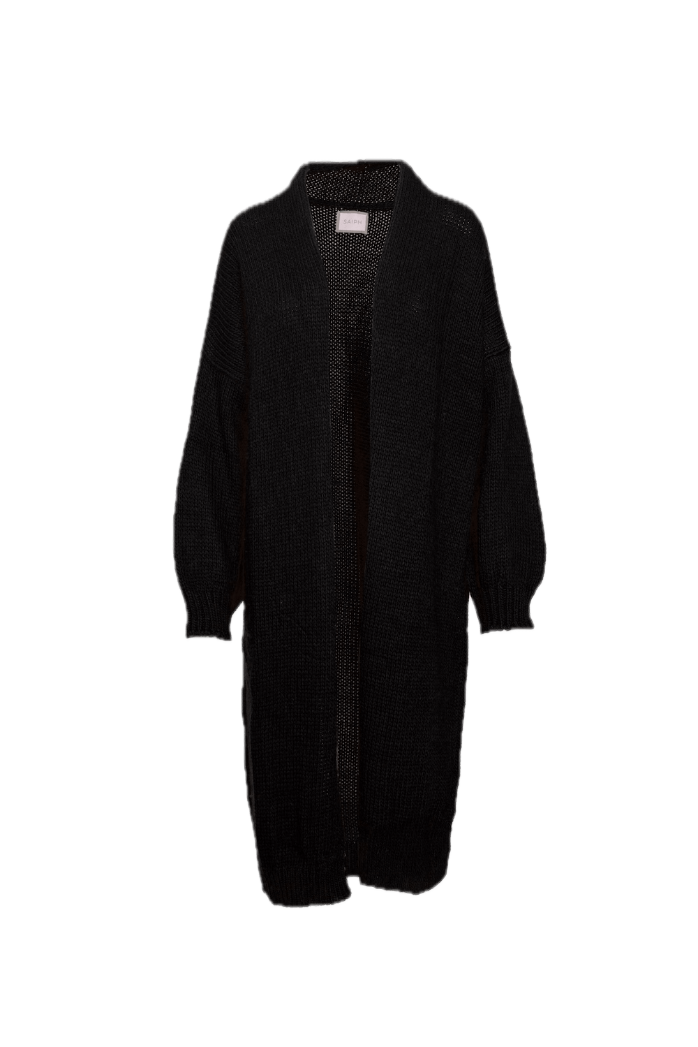 Saiph black long cardigan