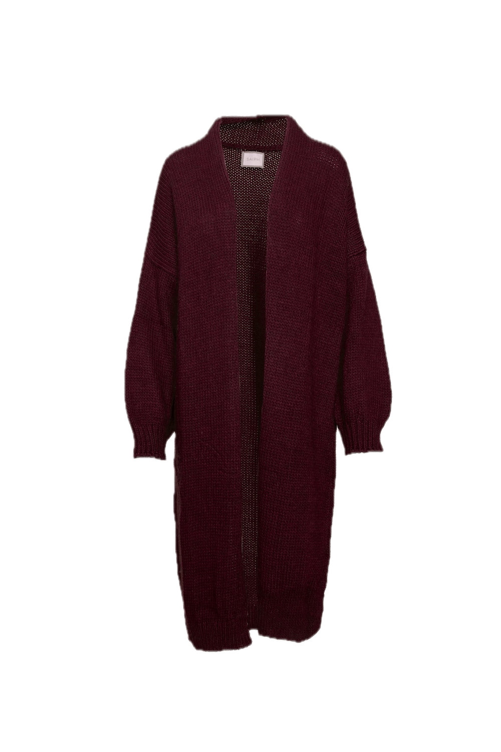Saiph bordeaux longe cardigan