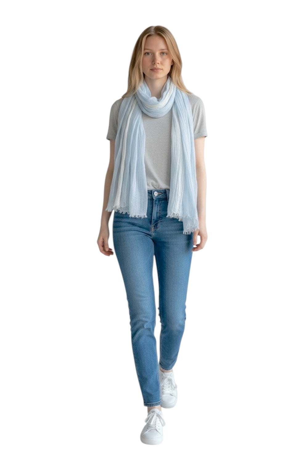 Susy Mix light blue scarf
