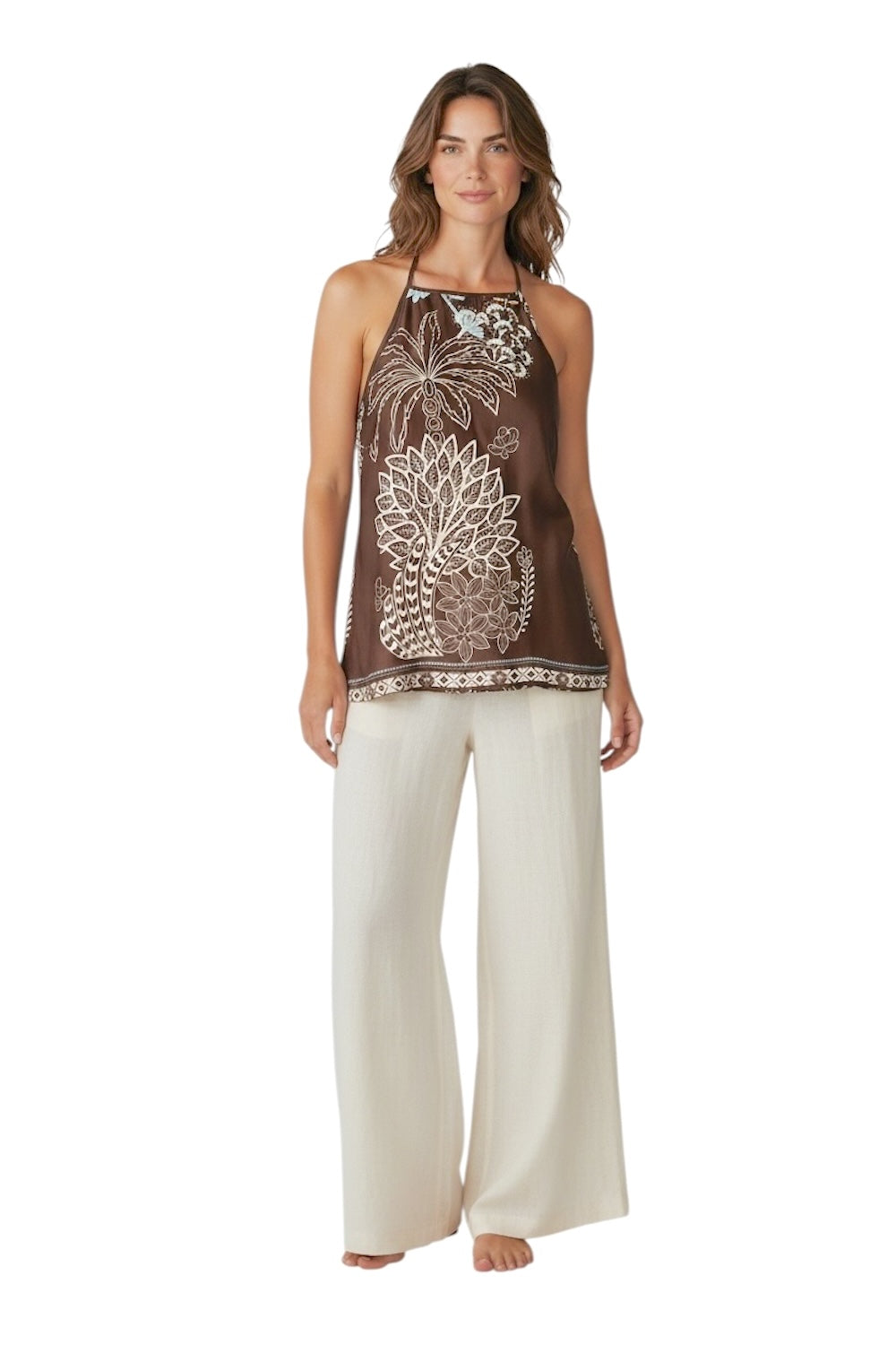 Saiph dark brown top