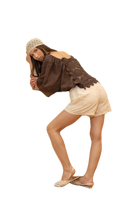 Saiph dark brown shirt