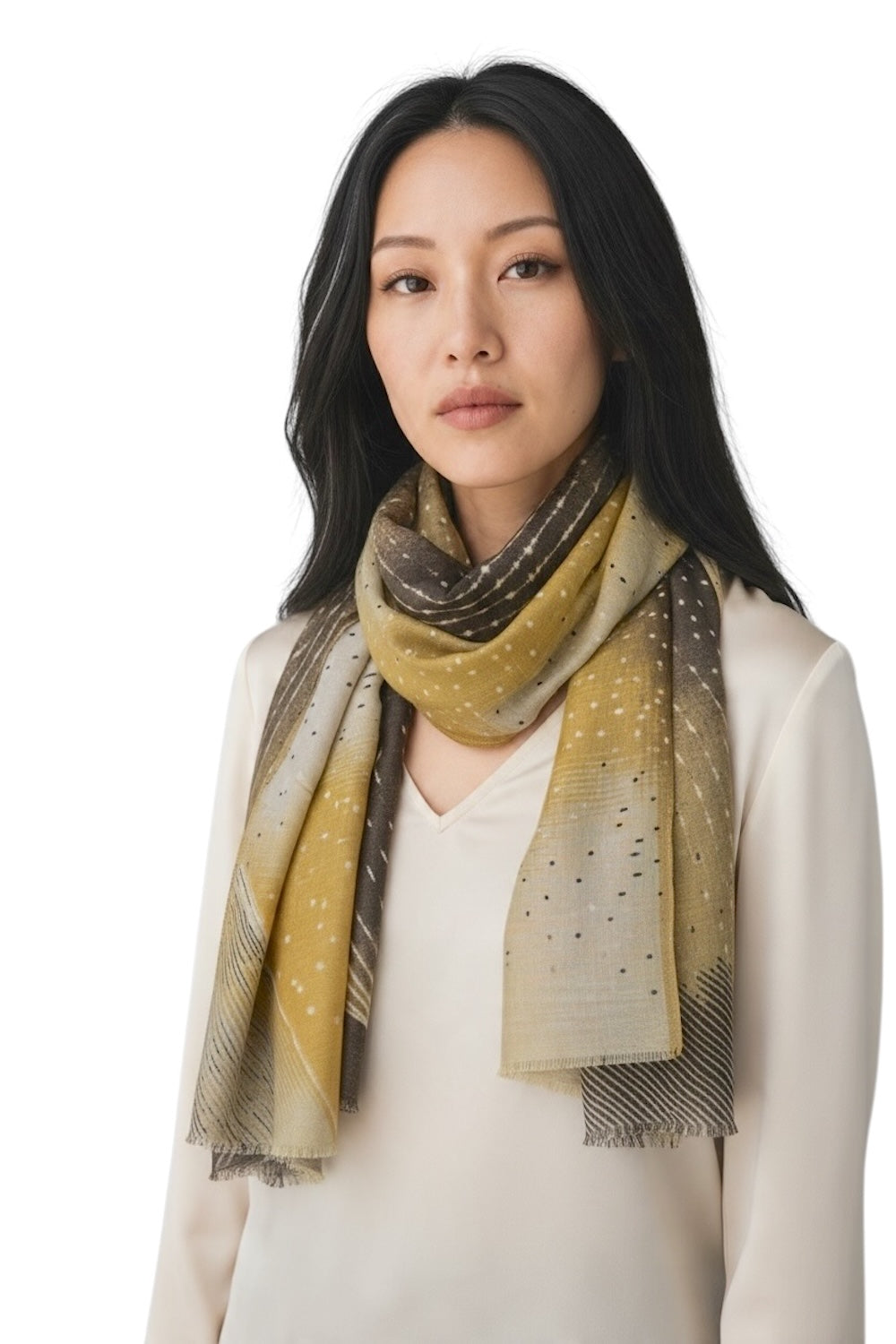 Susy Mix mustard scarf