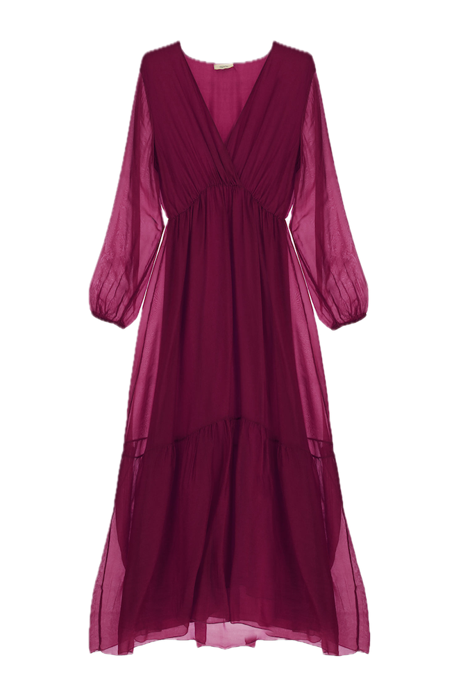 Dixie red wine long dress