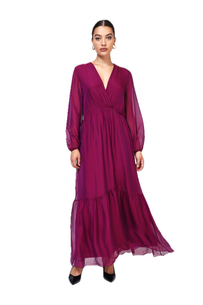 Dixie red wine long dress