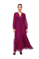 Dixie red wine long dress