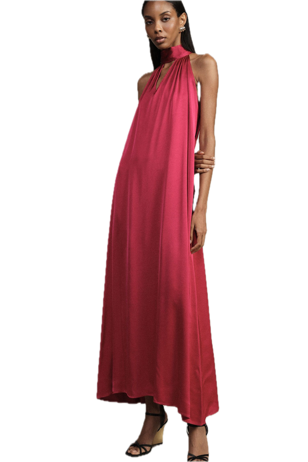 Dixie magenta dress